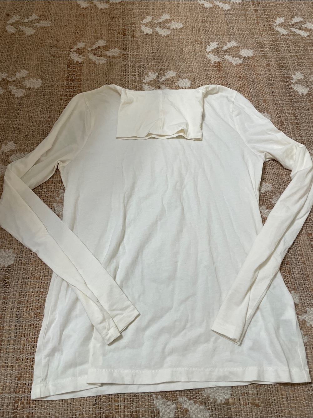 NWT J. Crew White Tissue Turtleneck Large